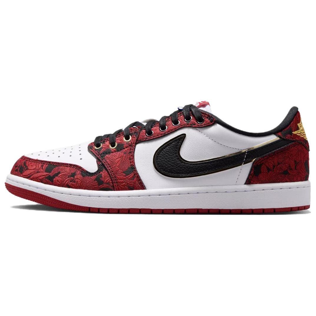 Ретро баскетбольные кроссовки Jordan Air Jordan 1 Ретро-баскетбольные кроссовки Low Топ Черный Красный Унисекс - изображение 1