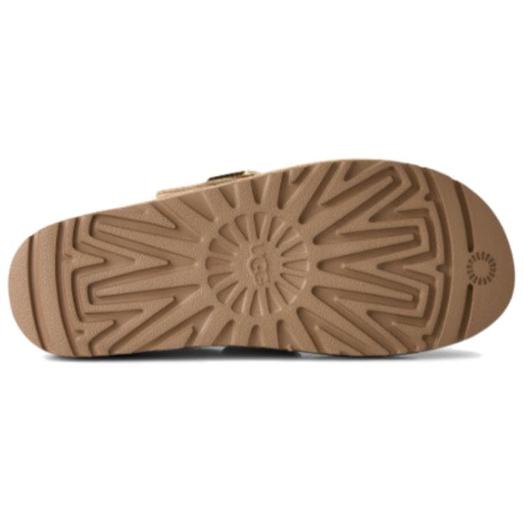 UGG Goldenstar Спилок Коровья Кожа Платформа Туфли Мэри Джейн Женские Горчично-Зеленые - изображение 5