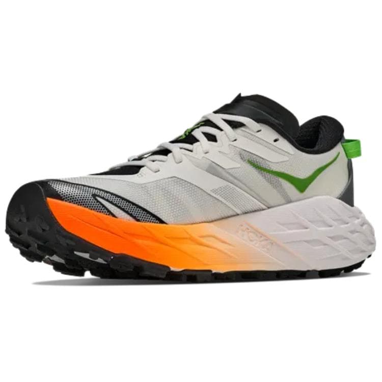 Кроссовки для бега HOKA ONE ONE SPEEDGOAT 7 Беговые кроссовки Низкий Топ Утро Морозно-белый Неоновый оранжевый Мужской - изображение 1