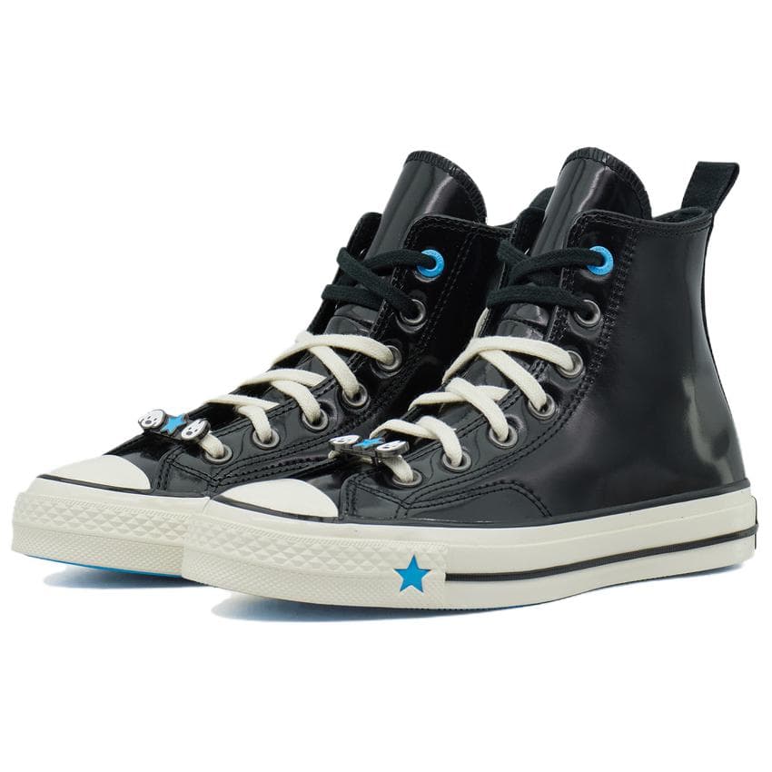Кроссовки Converse Chuck TAYLOR Seasonal Кеды для скейтбординга High Топ Синий черный Женские - изображение 3