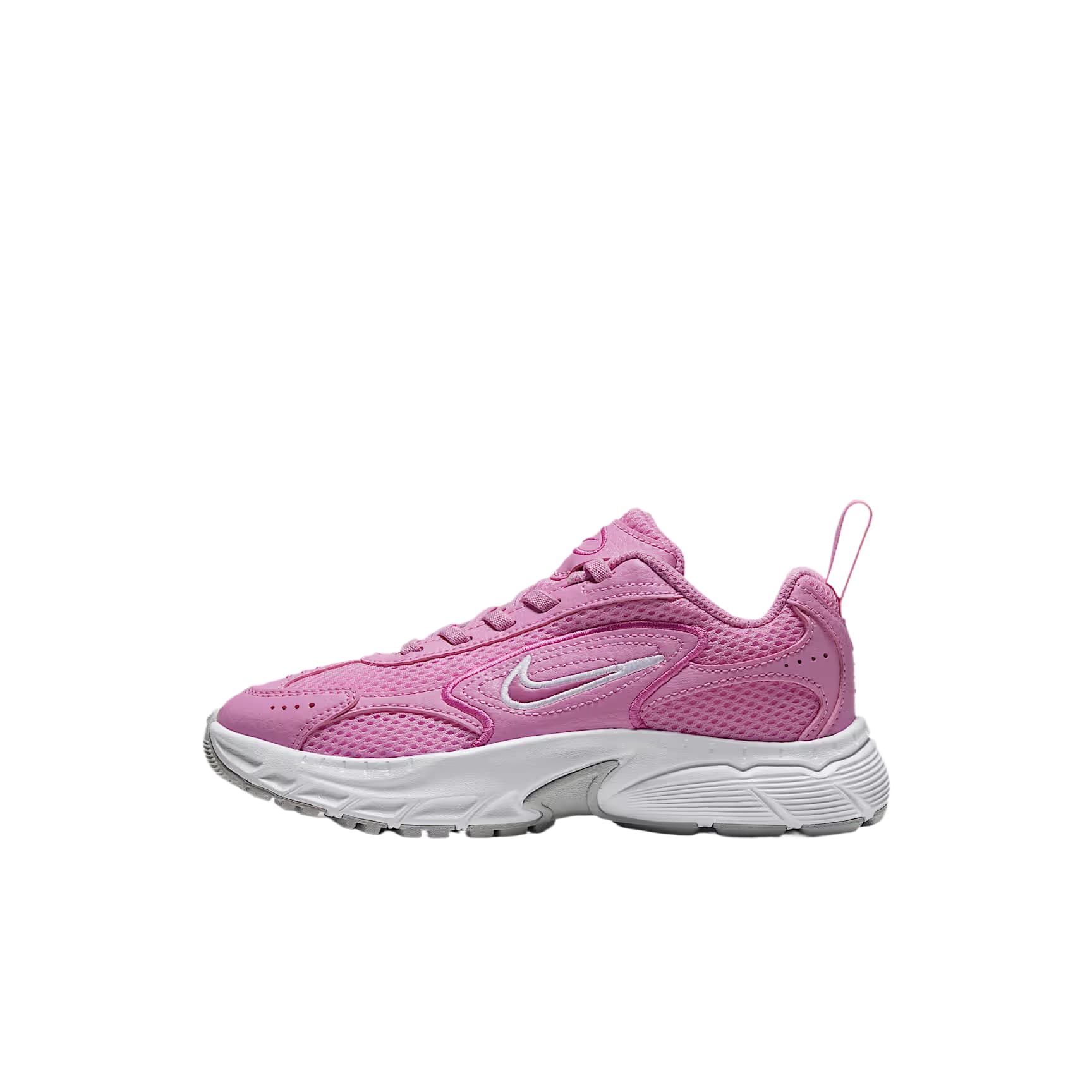 Кроссовки NIKE Детские беговые кроссовки Low Топ Поднимающийся розовый Белый Белый золотой Озорной Розовая кожаная Kids - изображение 1