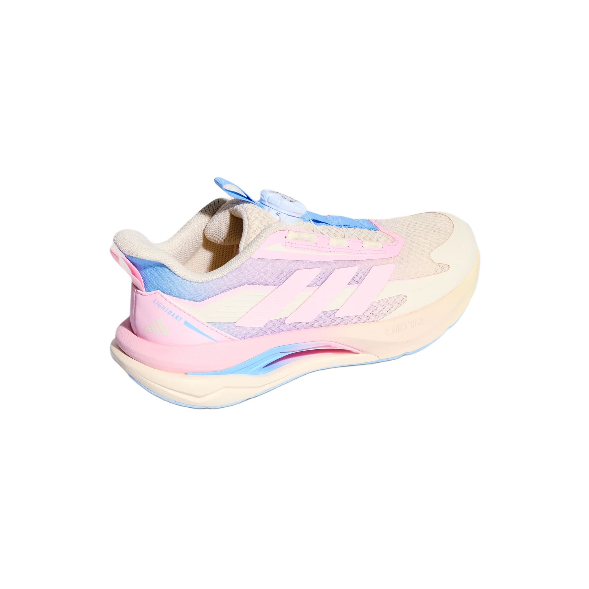 Кроссовки Adidas LIGHTDART HABU Low Топ Детские беговые кроссовки Бежевый розовый голубой Детский - изображение 4