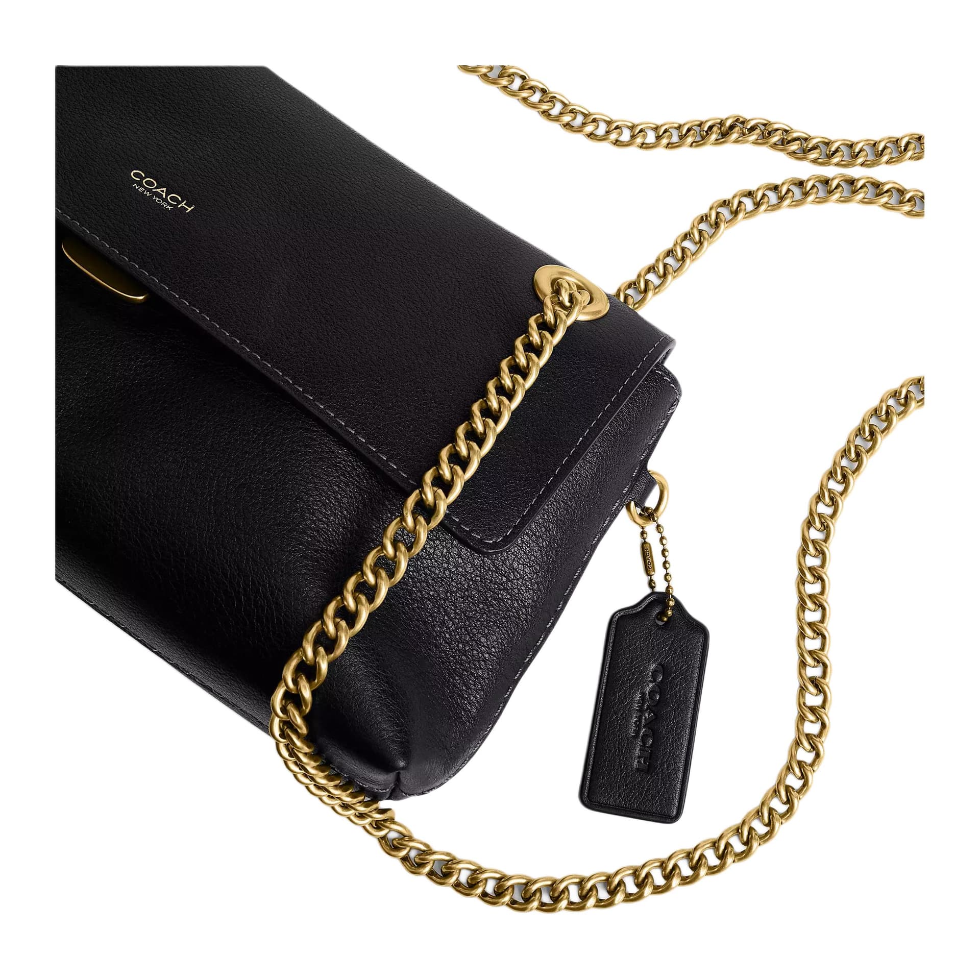 Мини-сумка COACH Челси Коровья кожа Сумки через плечо Большой Женские Черный - изображение 7