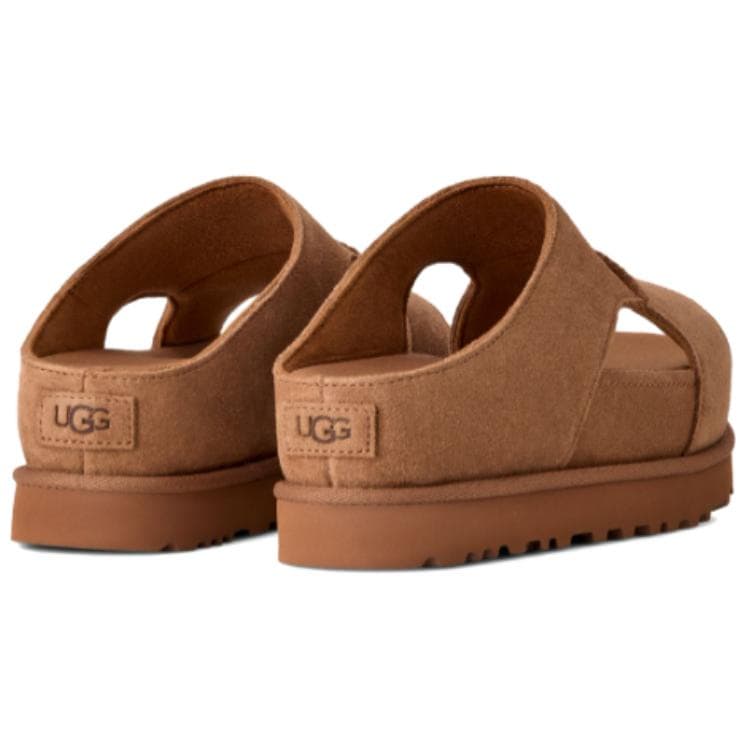 Сандалии UGG Износостойкие Шлепанцы Женские Каштановые - изображение 5