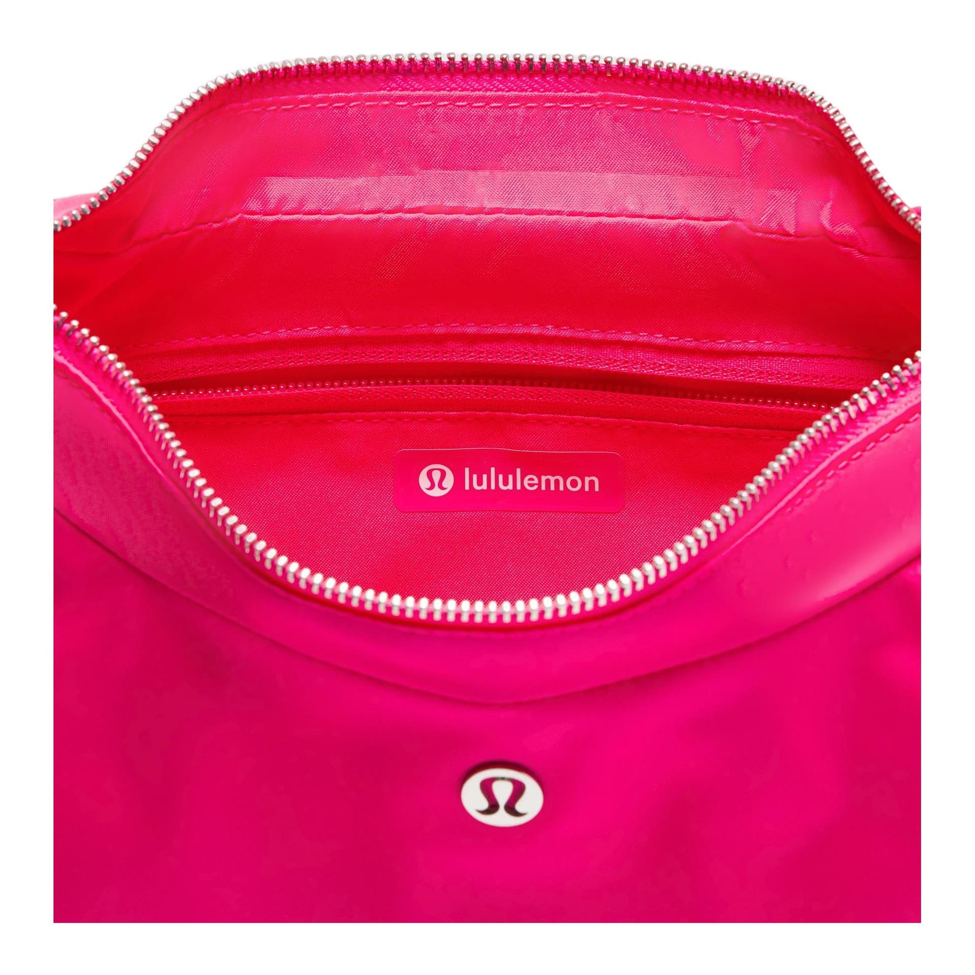 Мини-сумка Lululemon Логотип бренда Сумки через плечо Женские Vivid Розово-серебристый - изображение 4
