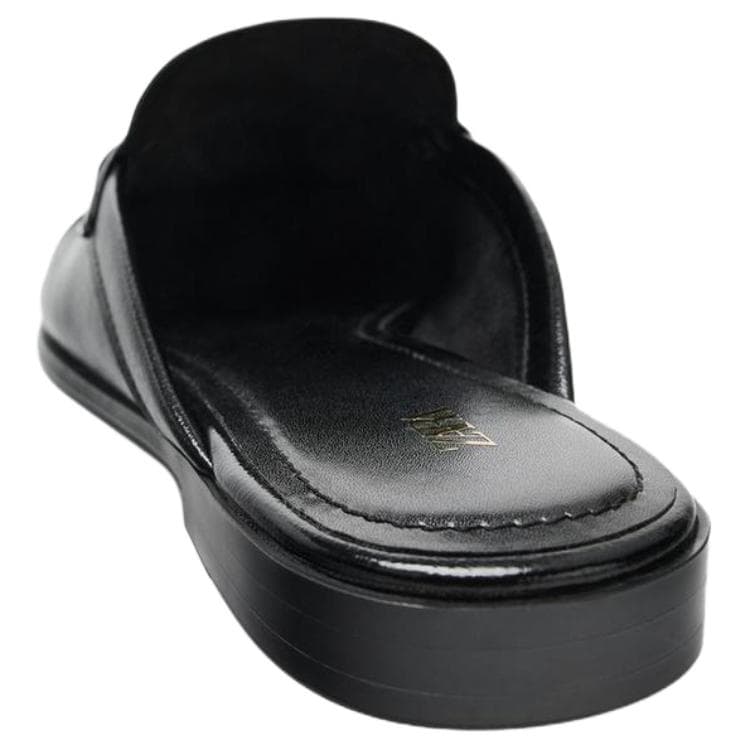 Сандалии ZARA Closed Slippers Black Women's - изображение 5