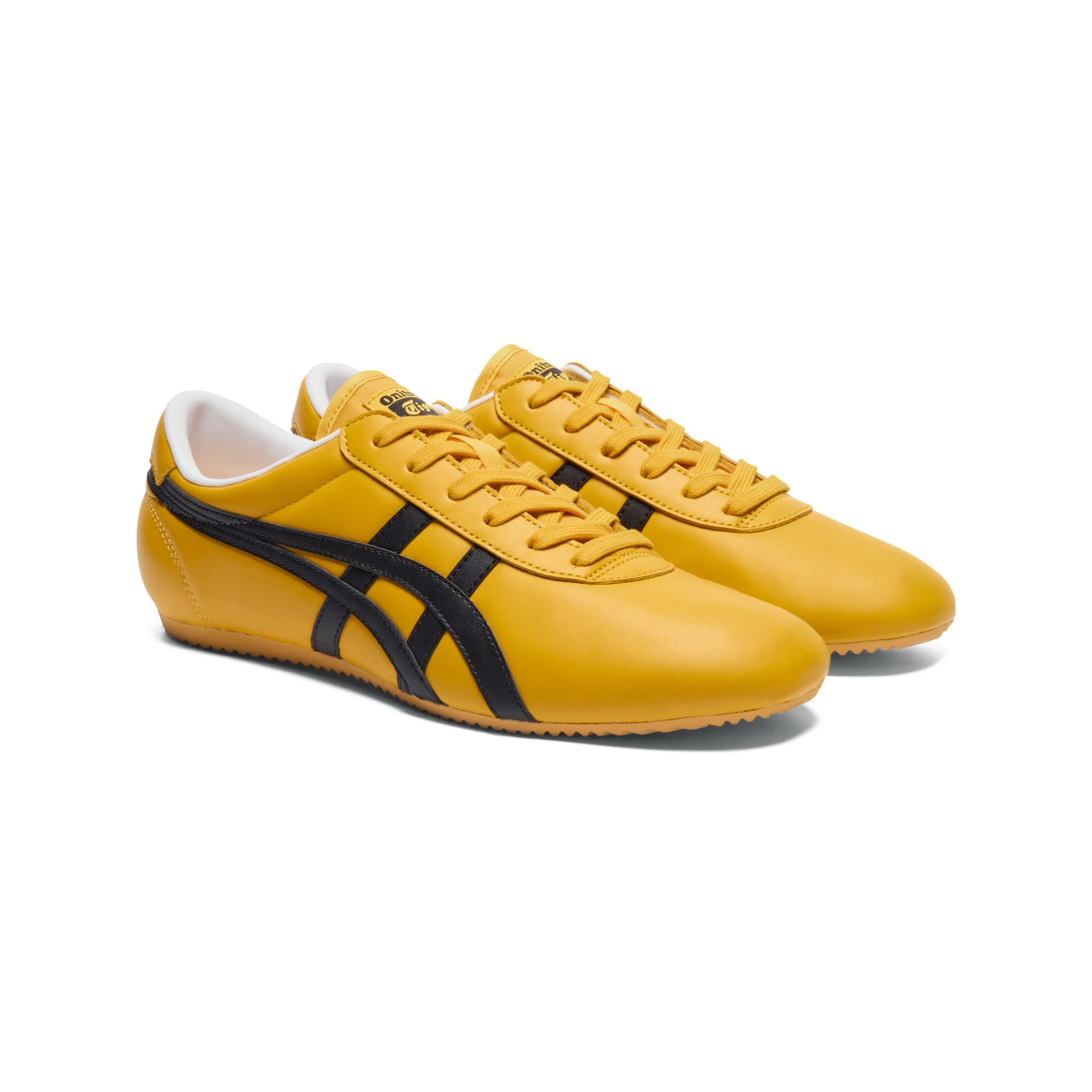 Кроссовки Onitsuka Tiger Tai-Chi Лоу-топы Повседневная обувь Унисекс Желтый черный - изображение 3