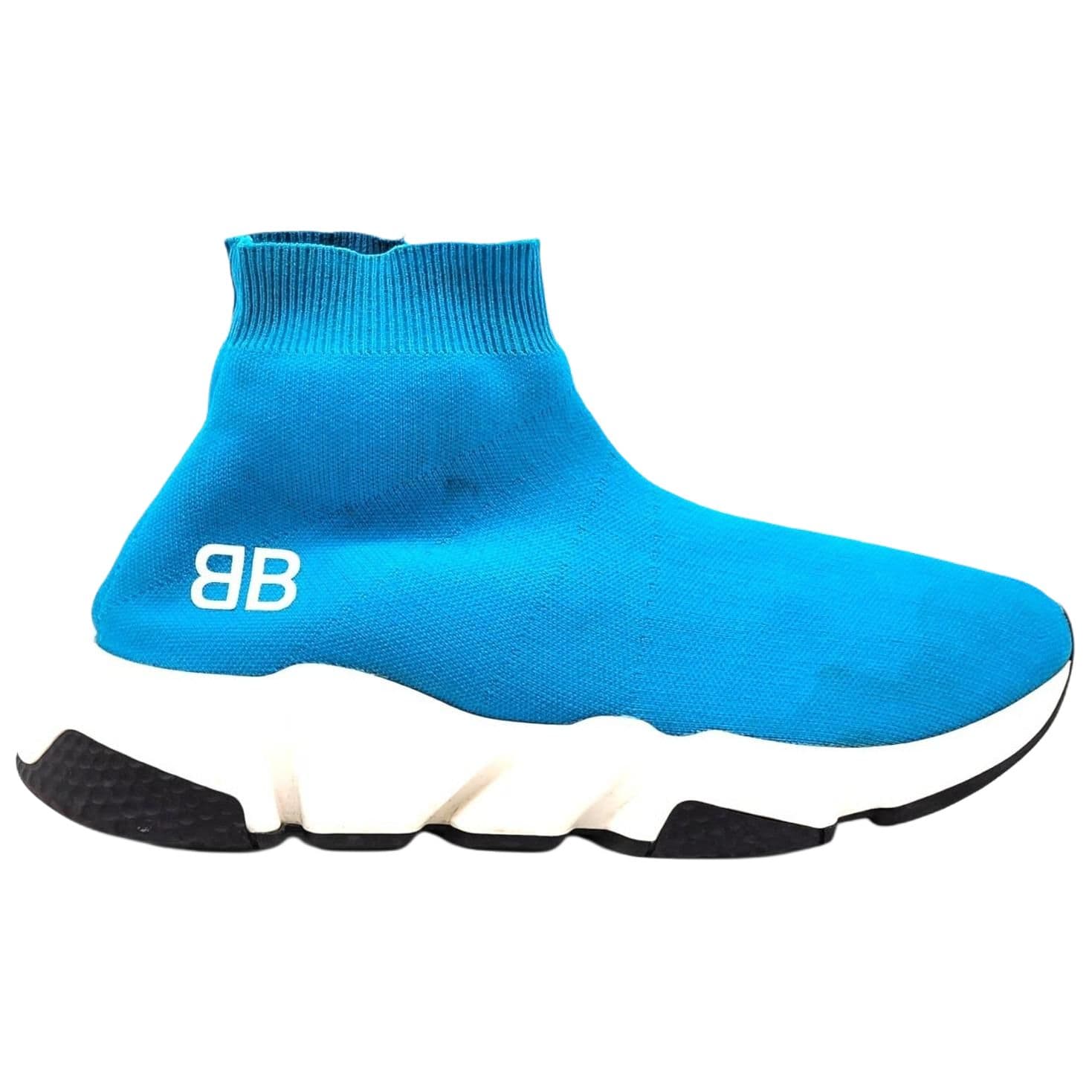 Кроссовки Balenciaga Speed Повседневная обувь High Топ Синий Женские - изображение 2