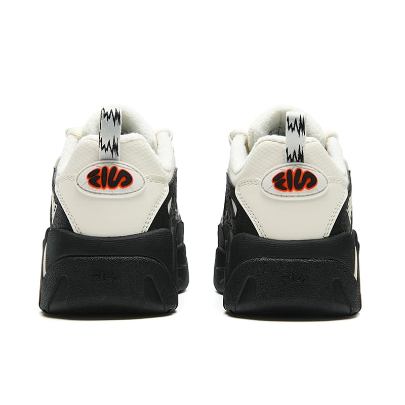 Кроссовки FILA Basket Массивные кроссовки Low Топ Черный белый Женские - изображение 4