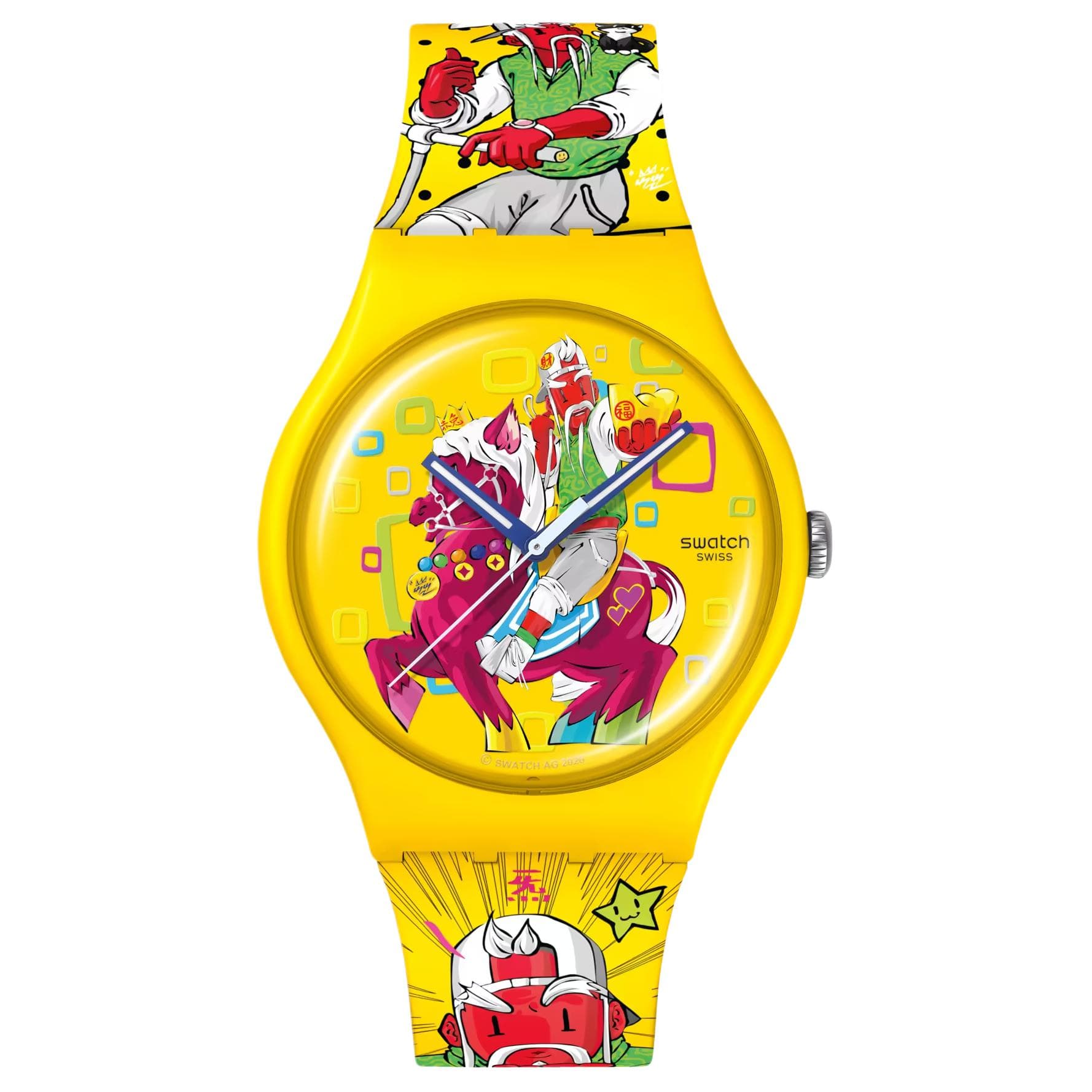 Часы Swatch Quartz Механизм Унисекс Часы 41 мм Желтые - изображение 1