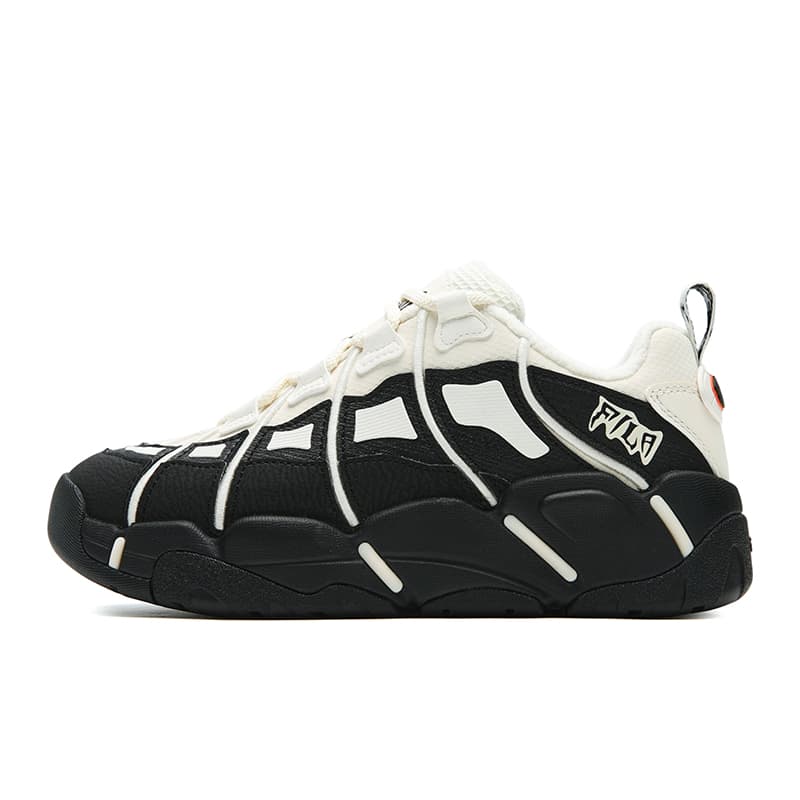 Кроссовки FILA Basket Массивные кроссовки Low Топ Черный белый Женские - изображение 1