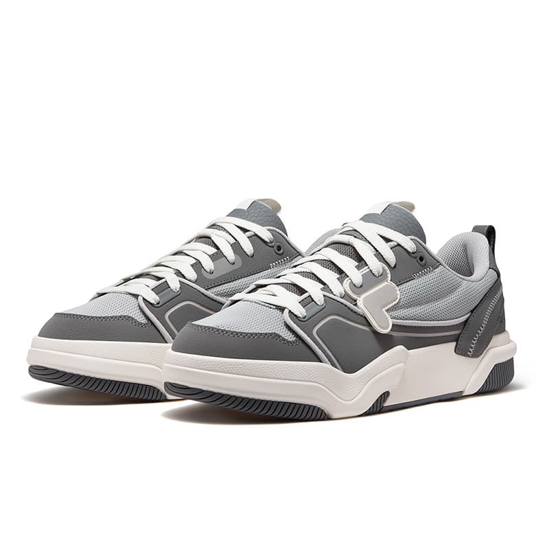Кроссовки FILA FUSION GRIND Jump Skateboard Shoes Кеды для скейтбординга Низкий Топ Небесный Серый Снег Мужской - изображение 3