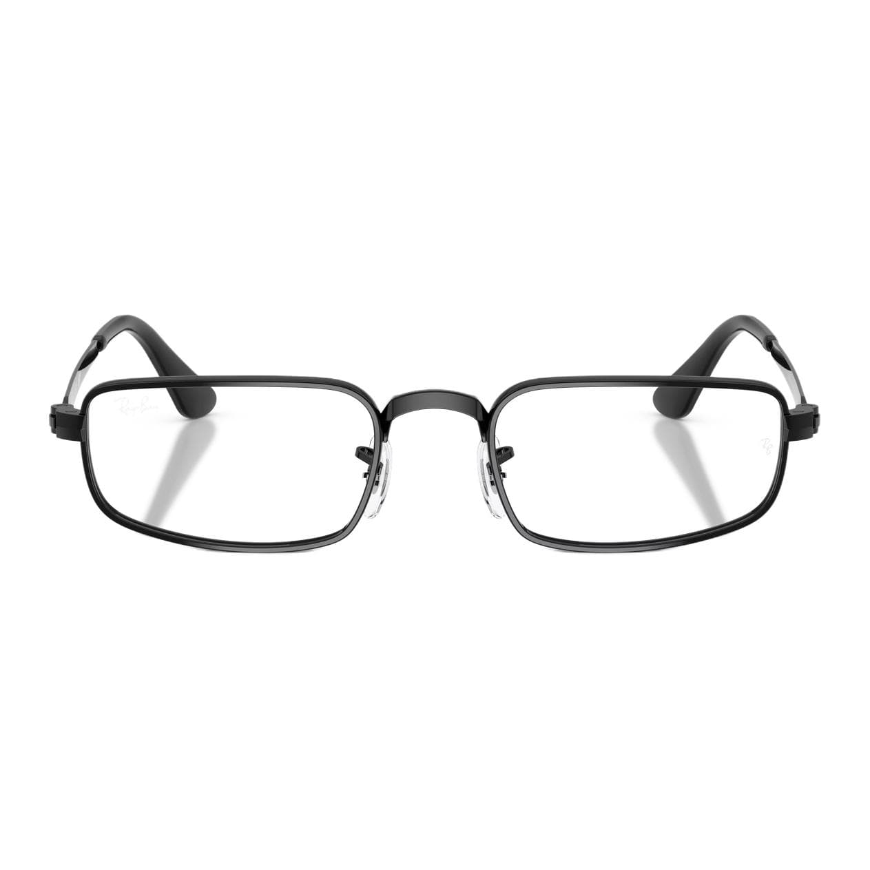 Оправа RayBan Металл Прямоугольная форма Очки с диоптриями Унисекс Черный - изображение 2