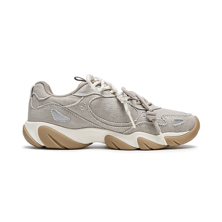 Кроссовки Champion Chunky Sneakers Low Top Pine Velvet Light Brown Milk White Men's - изображение 2
