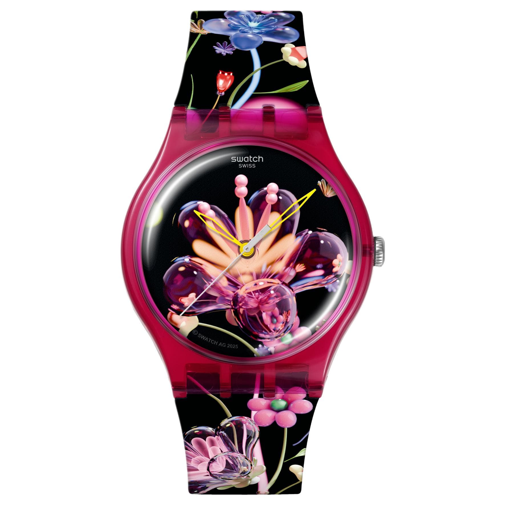 Часы Swatch Quartz Механизм Унисекс Часы 41 мм Черные - изображение 1