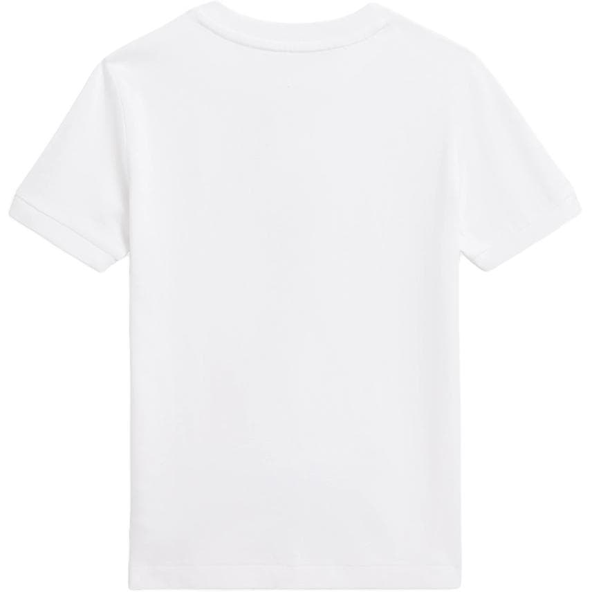 Футболка Polo Ralph Lauren T-рубашка стандартная белая детская - изображение 2