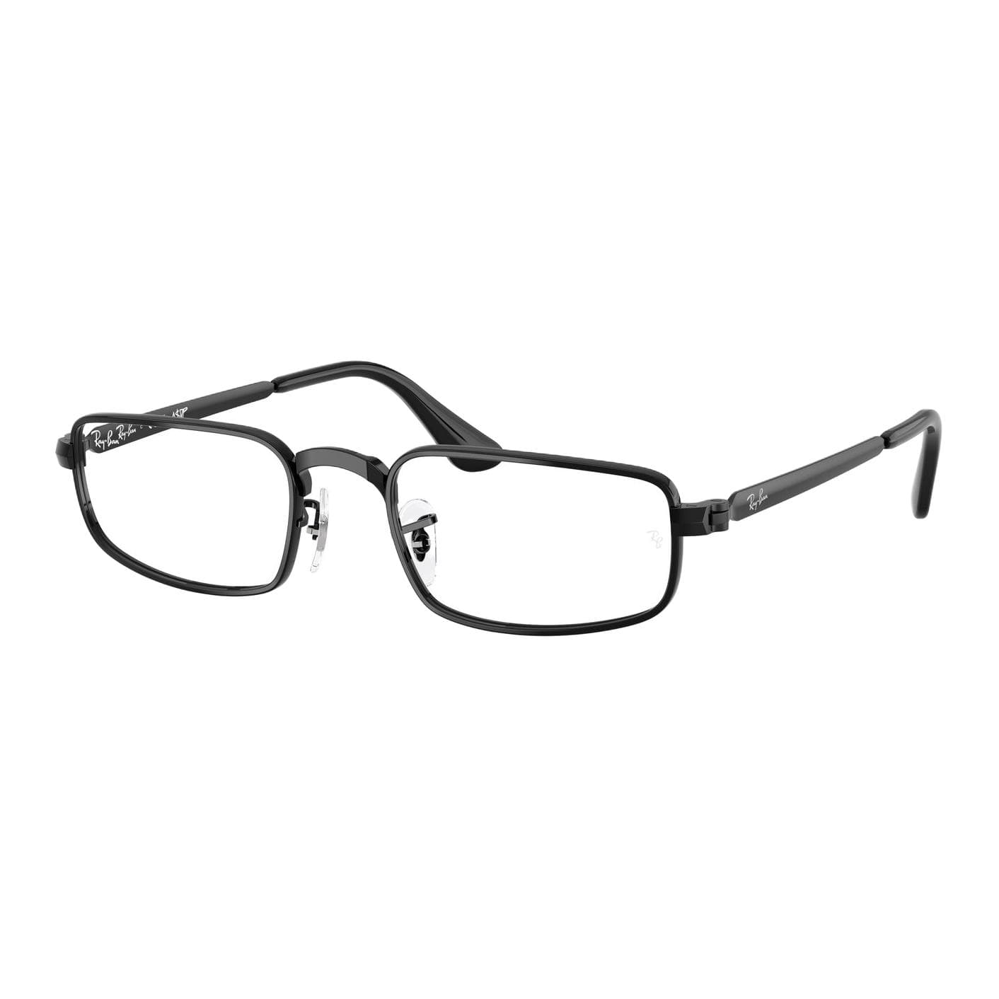 Оправа RayBan Металл Прямоугольная форма Очки с диоптриями Унисекс Черный - изображение 1