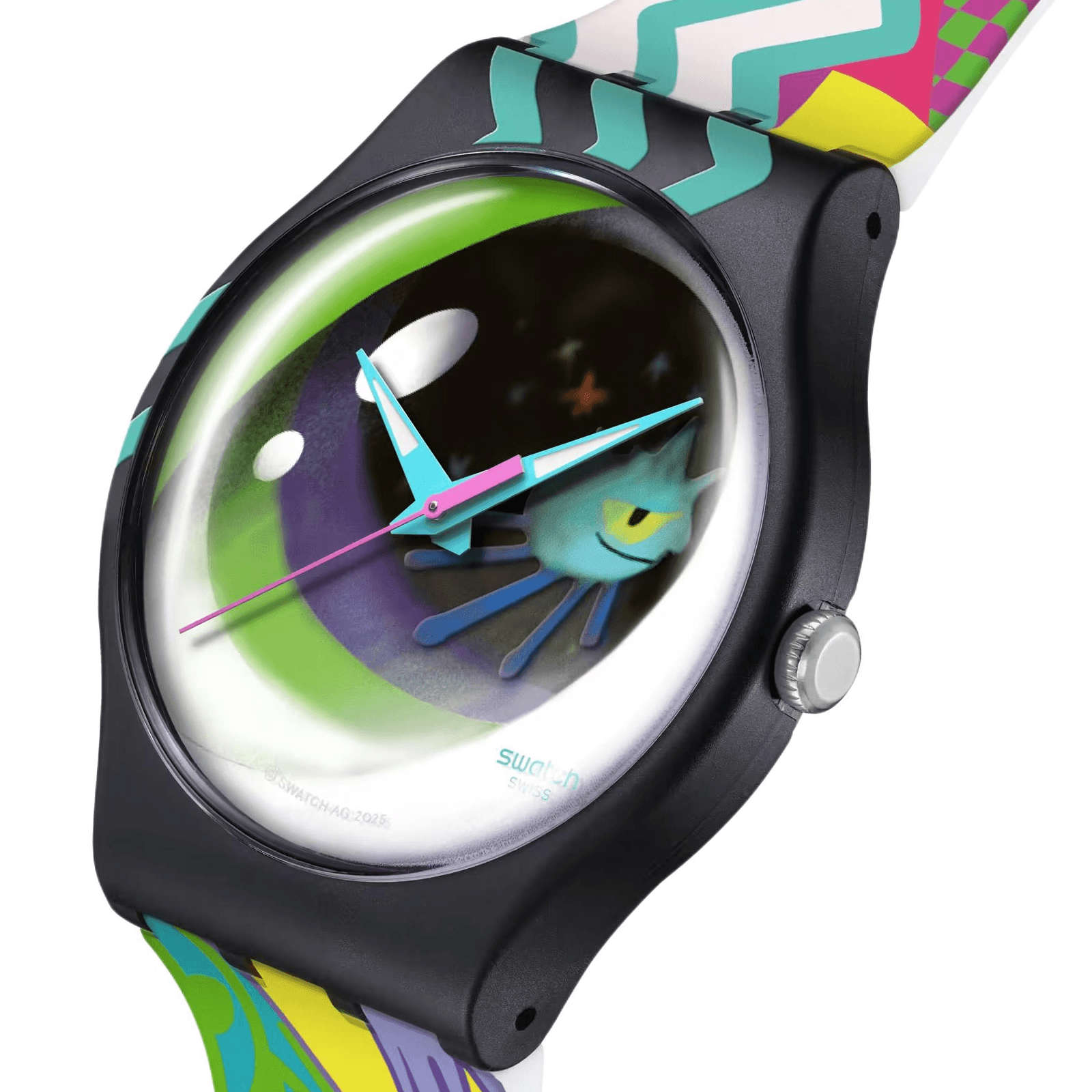Часы Swatch Quartz Механизм Унисекс Часы 41 мм Многоцветные - изображение 2
