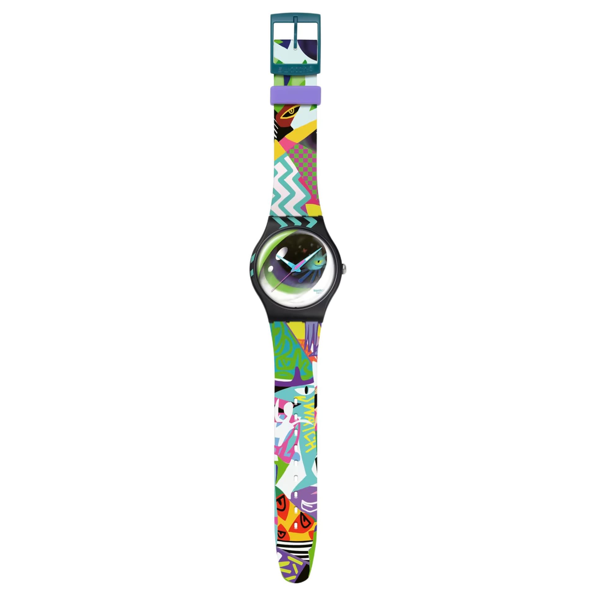 Часы Swatch Quartz Механизм Унисекс Часы 41 мм Многоцветные - изображение 3