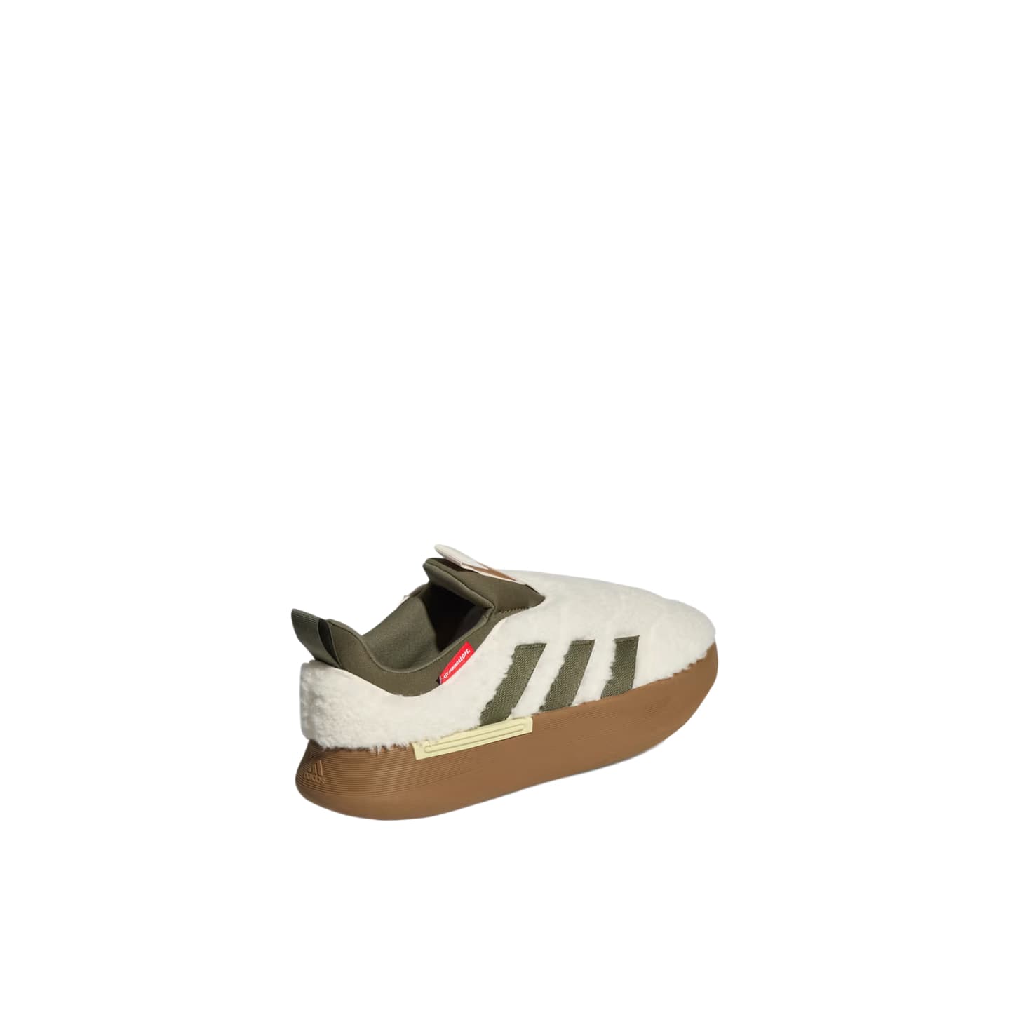 Кроссовки Adidas Adipuff Утепленная обувь Low Топ Белый Оливково-зеленый Унисекс - изображение 3
