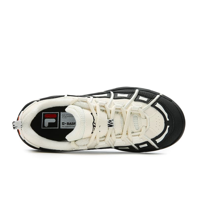Кроссовки FILA Basket Массивные кроссовки Low Топ Черный белый Женские - изображение 3