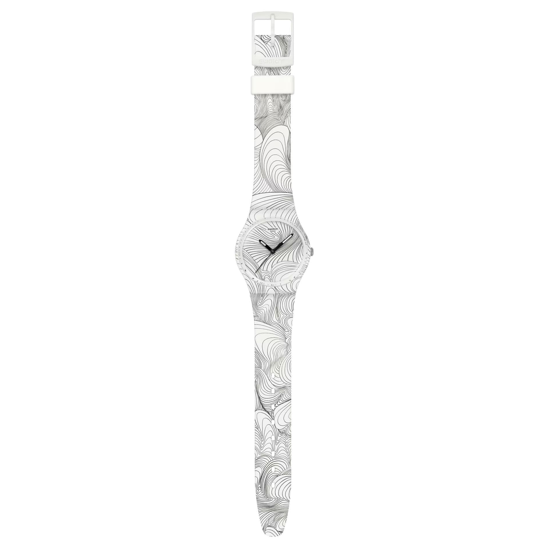 Часы Swatch Quartz Механизм Унисекс Часы 34 мм Белый - изображение 3