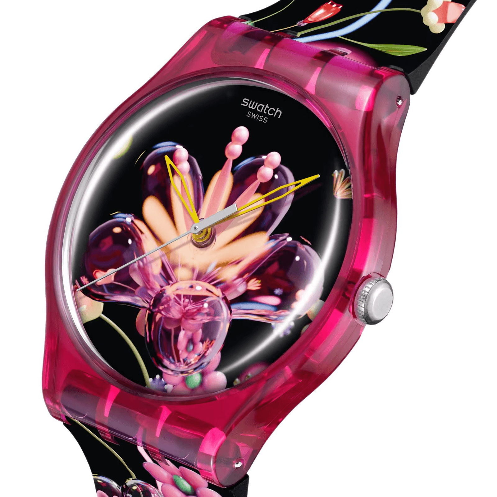 Часы Swatch Quartz Механизм Унисекс Часы 41 мм Черные - изображение 2