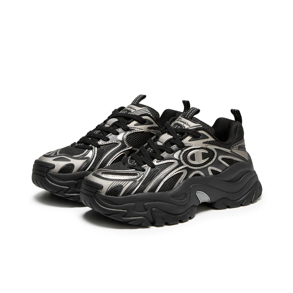 Кроссовки Champion Chunky Sneakers Low Top Black Silver White Men's - изображение 3
