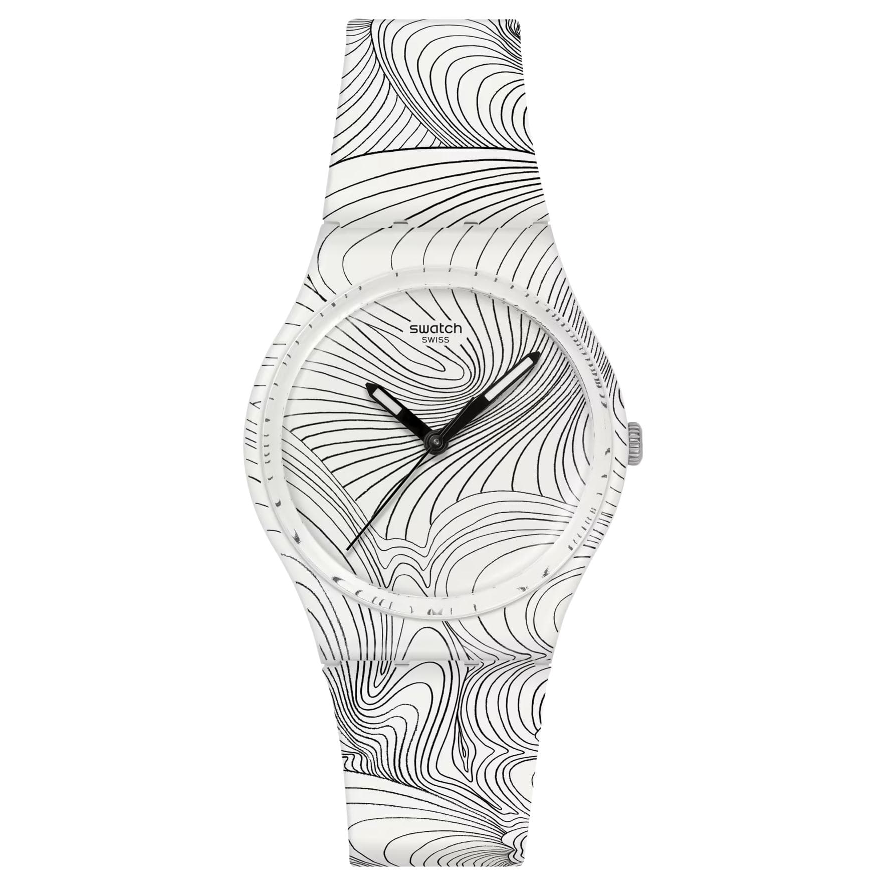 Часы Swatch Quartz Механизм Унисекс Часы 34 мм Белый - изображение 1