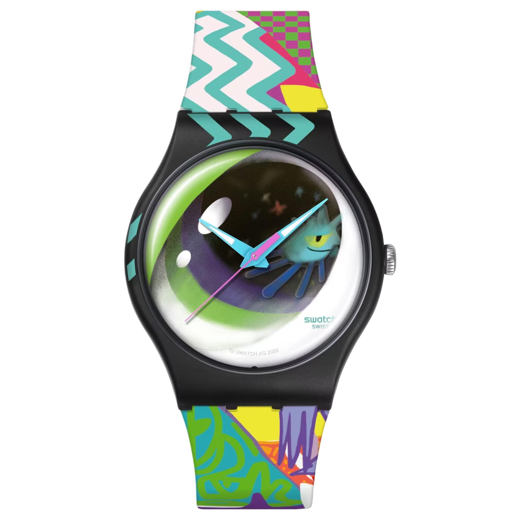 Часы Swatch Quartz Механизм Унисекс Часы 41 мм Многоцветные - изображение 1
