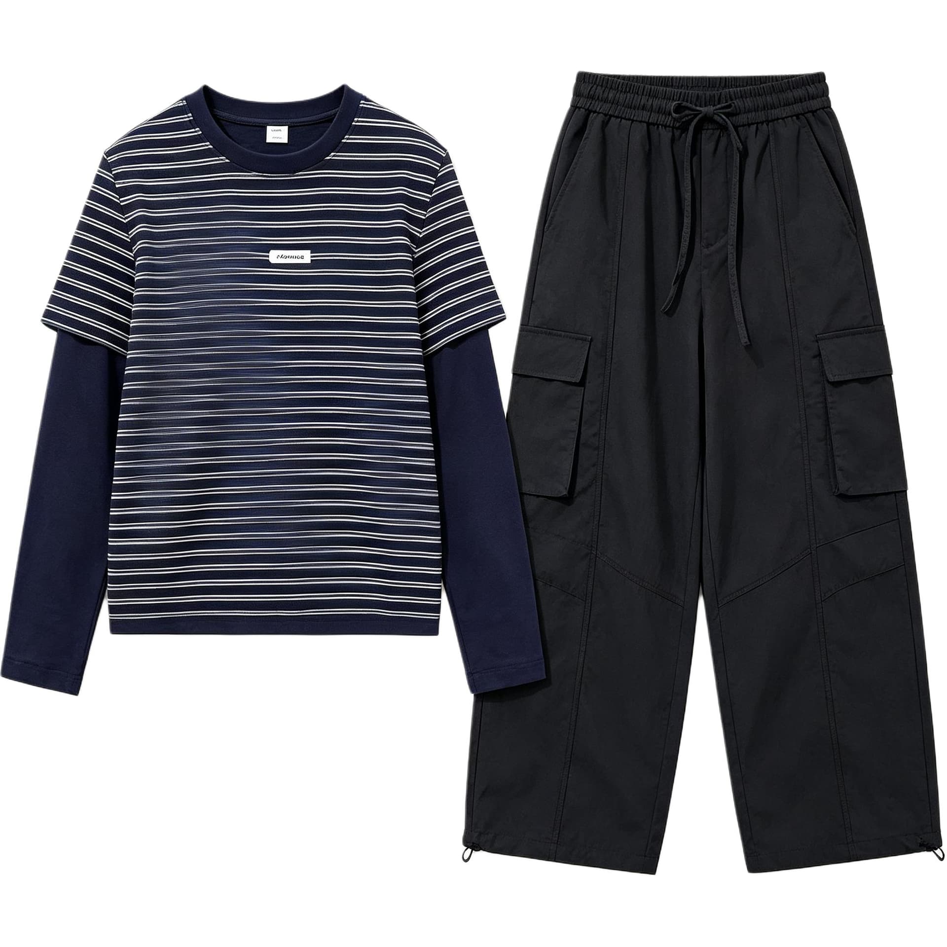 SHIBU 99982 Топ+Штаны Kids Повседневный Спортивный Костюм Комплекты - изображение 1