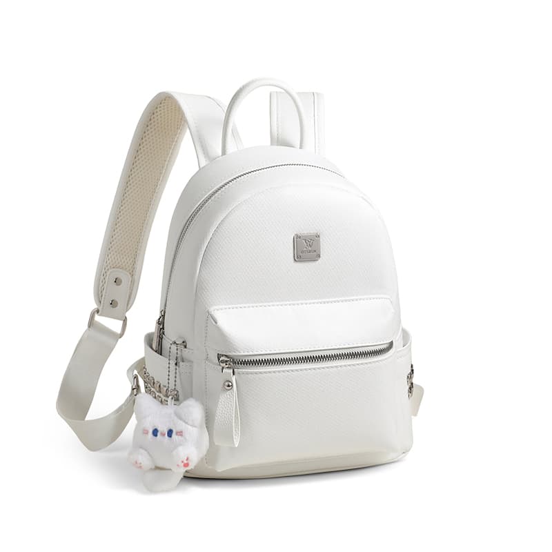 Рюкзак VINEY Синтетическая кожа Рюкзаки Обычный (стандартный) Women's White - изображение 4