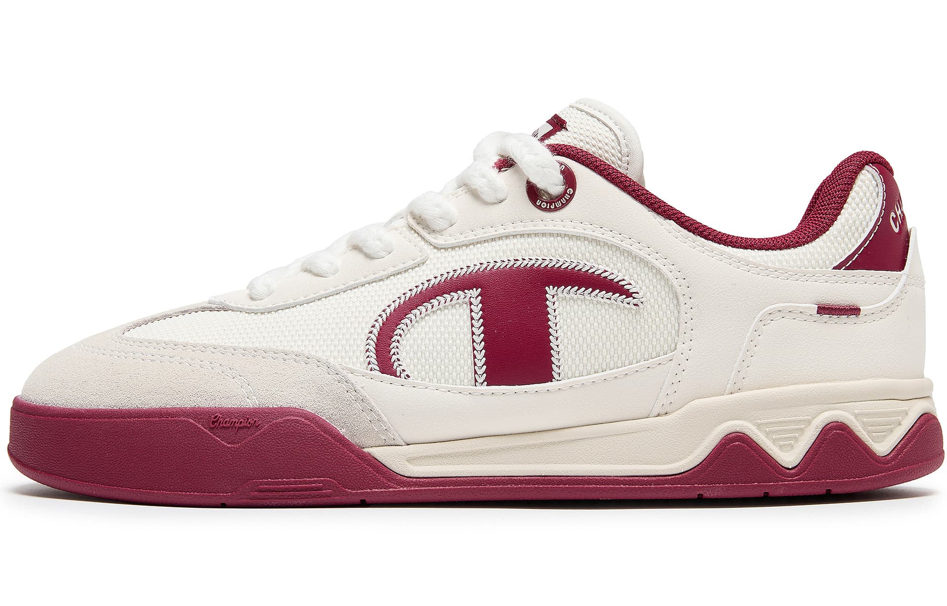 Кроссовки Champion Skate Shoes Low-Top Молочно-белый Лавовый красный Мужской - изображение 1