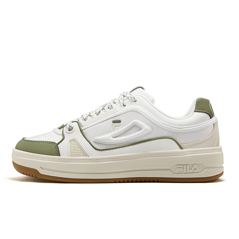 Кроссовки FILA FUSION FX PRO Лоу-топы Скейтборд Обувь Мужская Distinguished Белый KATE Оливково-зеленый - изображение 1