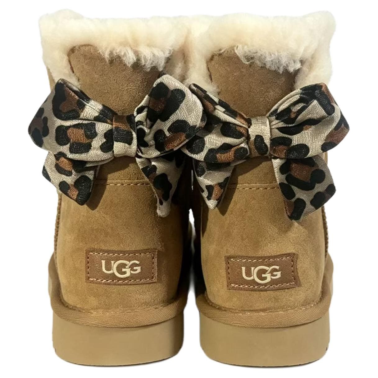 Ботинки зимние ugg Bailey Bow Сноубутсы Коричневый Женские - изображение 3