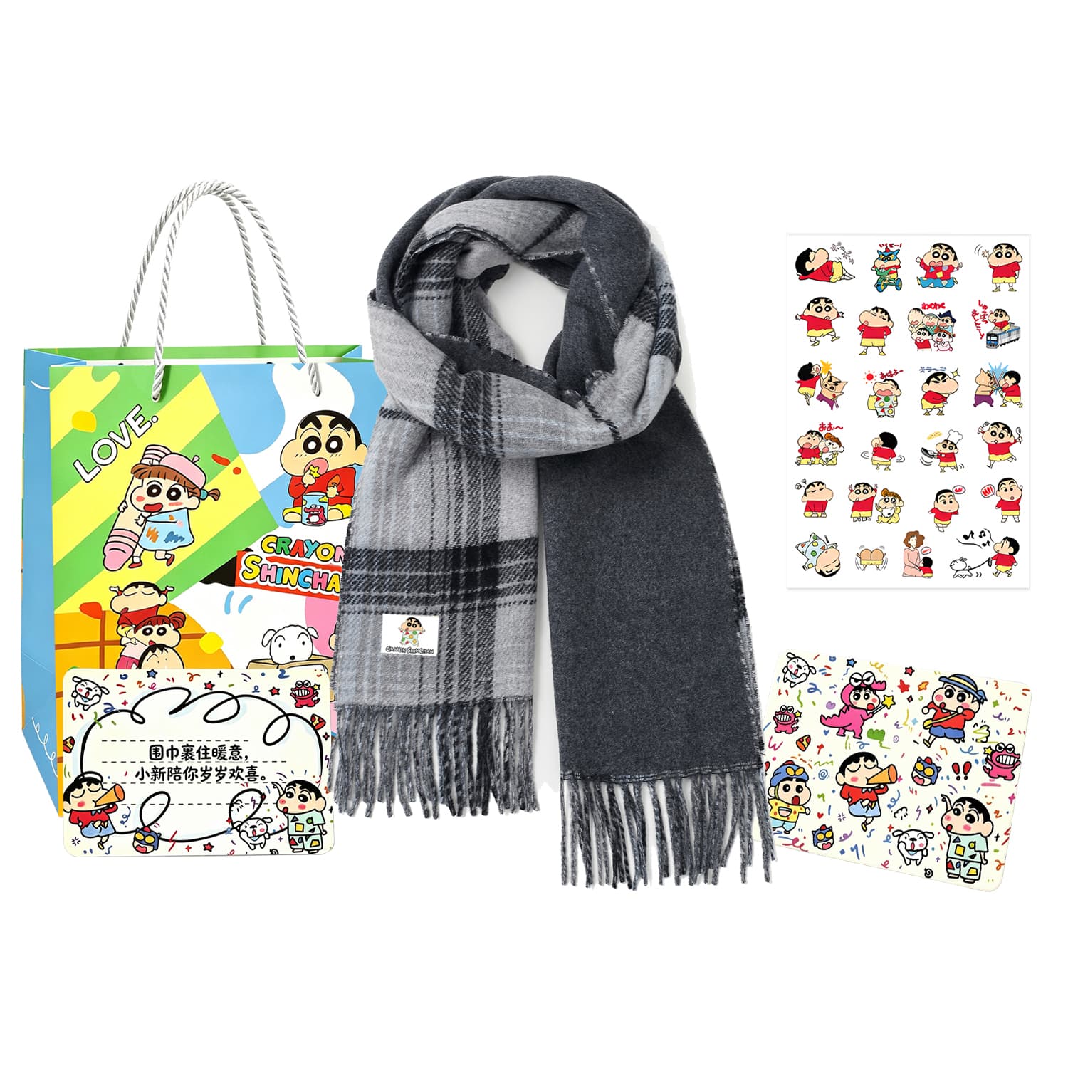 Шарф Crayon Shinchan Knit Scarves Unisex - изображение 1