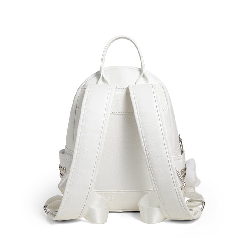 Рюкзак VINEY Синтетическая кожа Рюкзаки Обычный (стандартный) Women's White - изображение 5