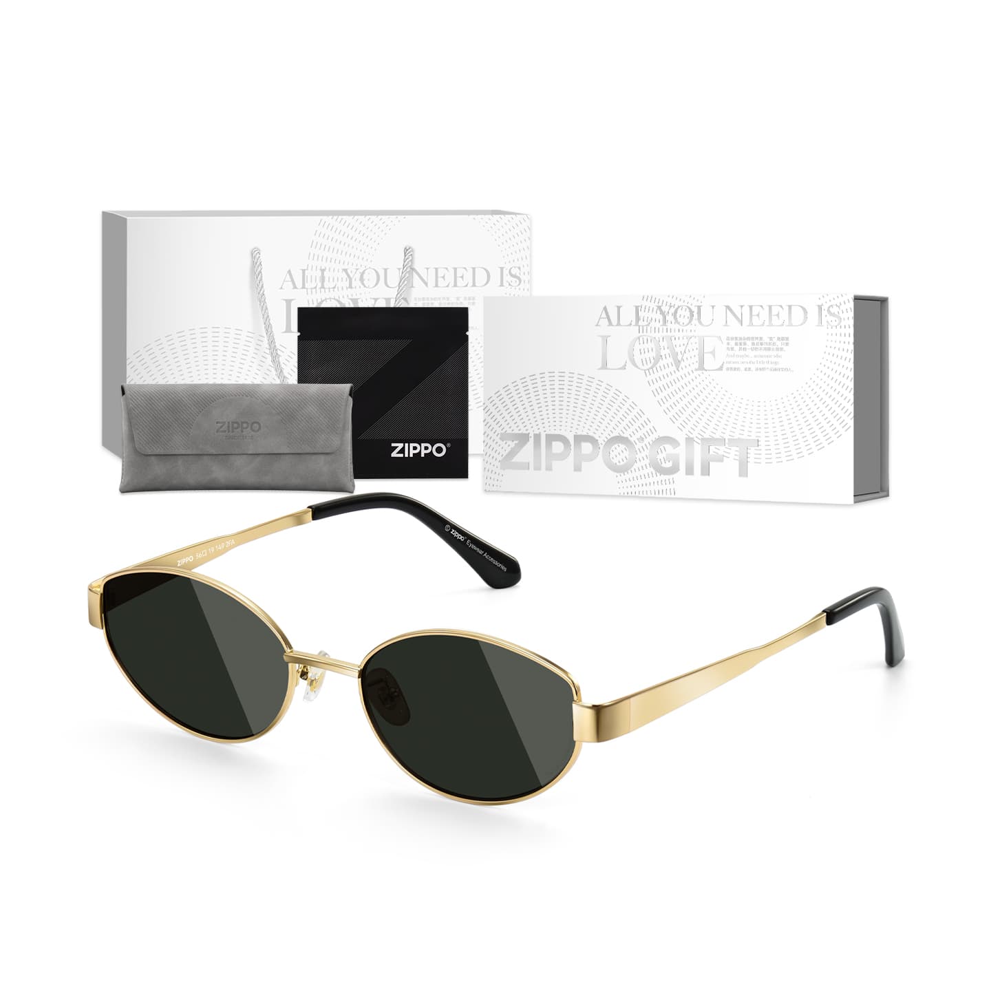Солнцезащитные очки ZIPPO Мельхиор OVAL SUNGLASSES Унисекс - изображение 3