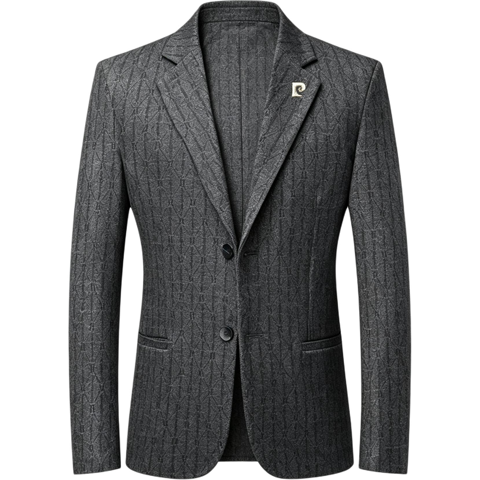 Пиджак PIERRE CARDIN Серый [Металл Логотип] Мужской Классический Костюм - изображение 1