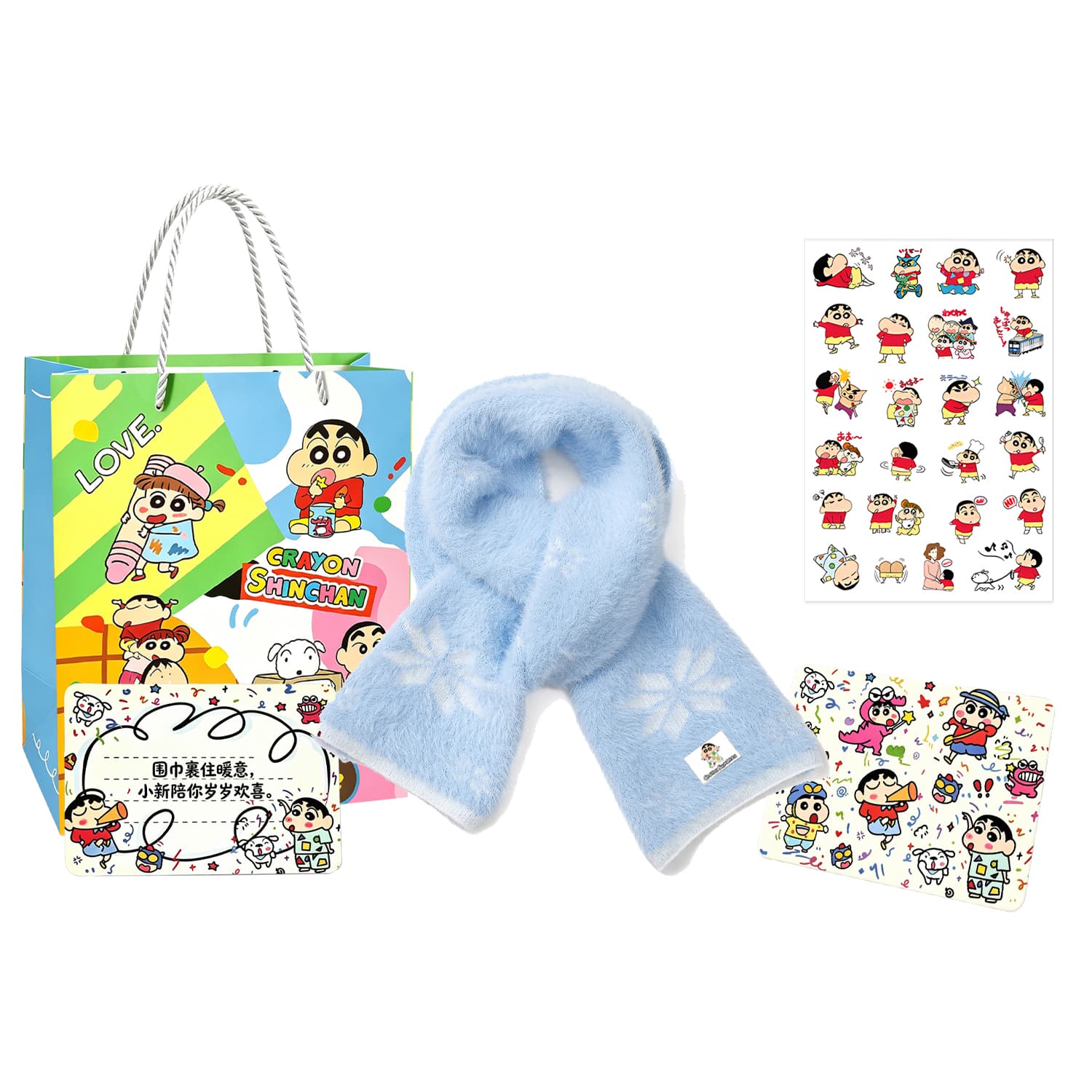 Шарф Crayon Shinchan Полиамид Knit Scarves Unisex - изображение 1