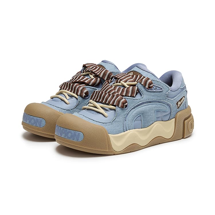 Кроссовки Champion Skate Shoes Low-Top Denim Blue Pine Brown Women's - изображение 3