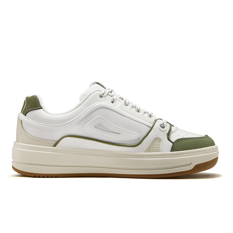 Кроссовки FILA FUSION FX PRO Лоу-топы Скейтборд Обувь Мужская Distinguished Белый KATE Оливково-зеленый - изображение 2