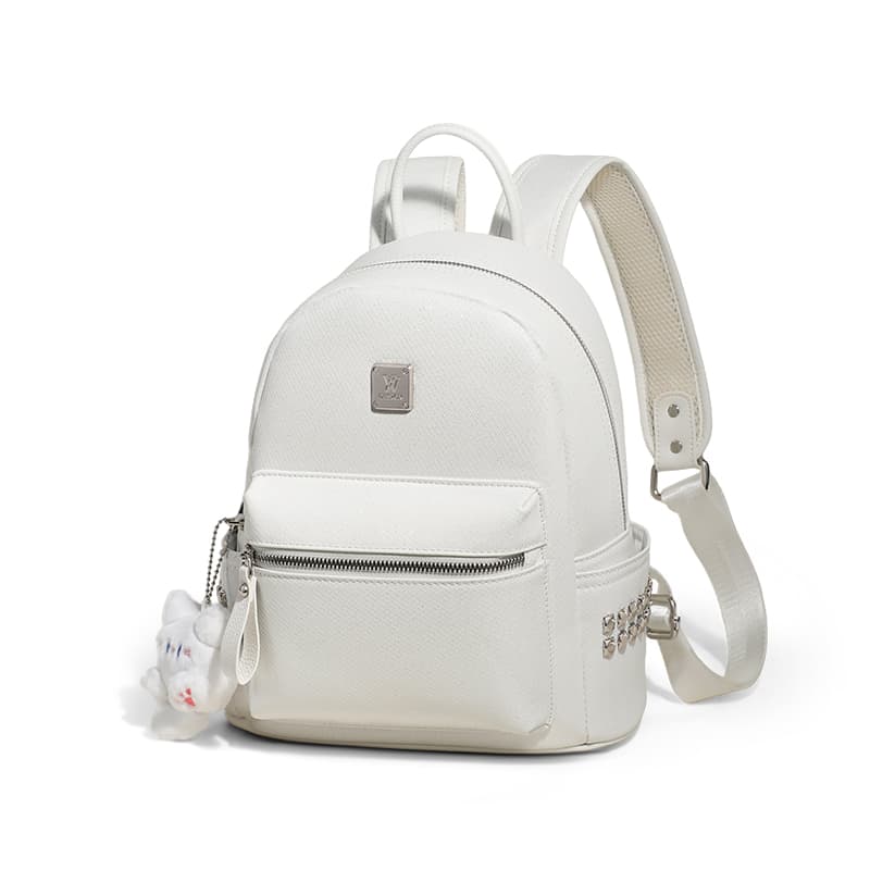 Рюкзак VINEY Синтетическая кожа Рюкзаки Обычный (стандартный) Women's White - изображение 3