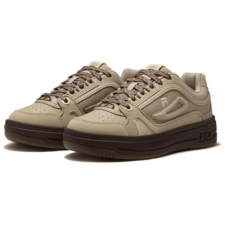 Кроссовки FILA FUSION FX PRO Скейтборд Кроссовки Низкий Топ Грязно-коричневый Дождь Ночной Коричневый Женские - изображение 3