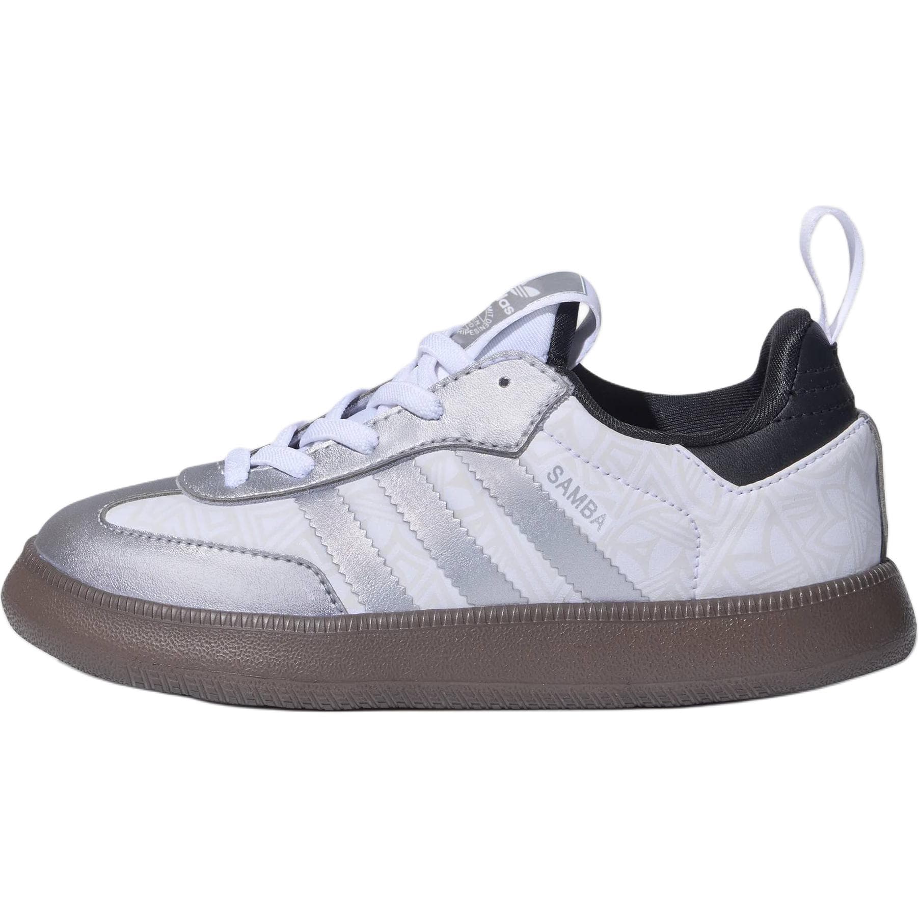 Кроссовки Adidas Originals Samba Детский Скейтбординг Обувь Low Топ Светло-серебристо-серый Kids - изображение 1