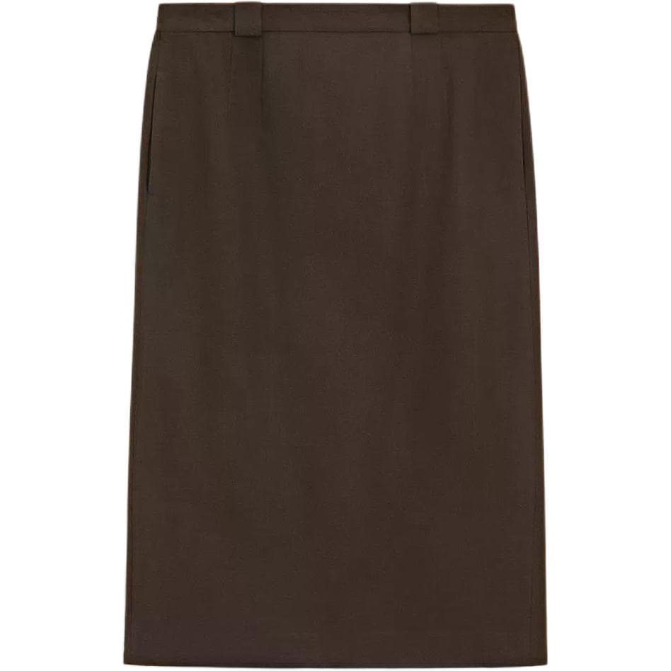 Юбка Massimo Dutti Коричневый Женские Повседневные длинные юбки - изображение 2
