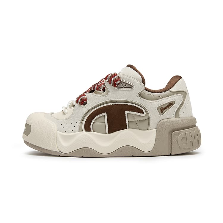 Кроссовки Champion Skate Shoes Low Top Молочно-белый Шишечно-коричневый Мужской - изображение 1