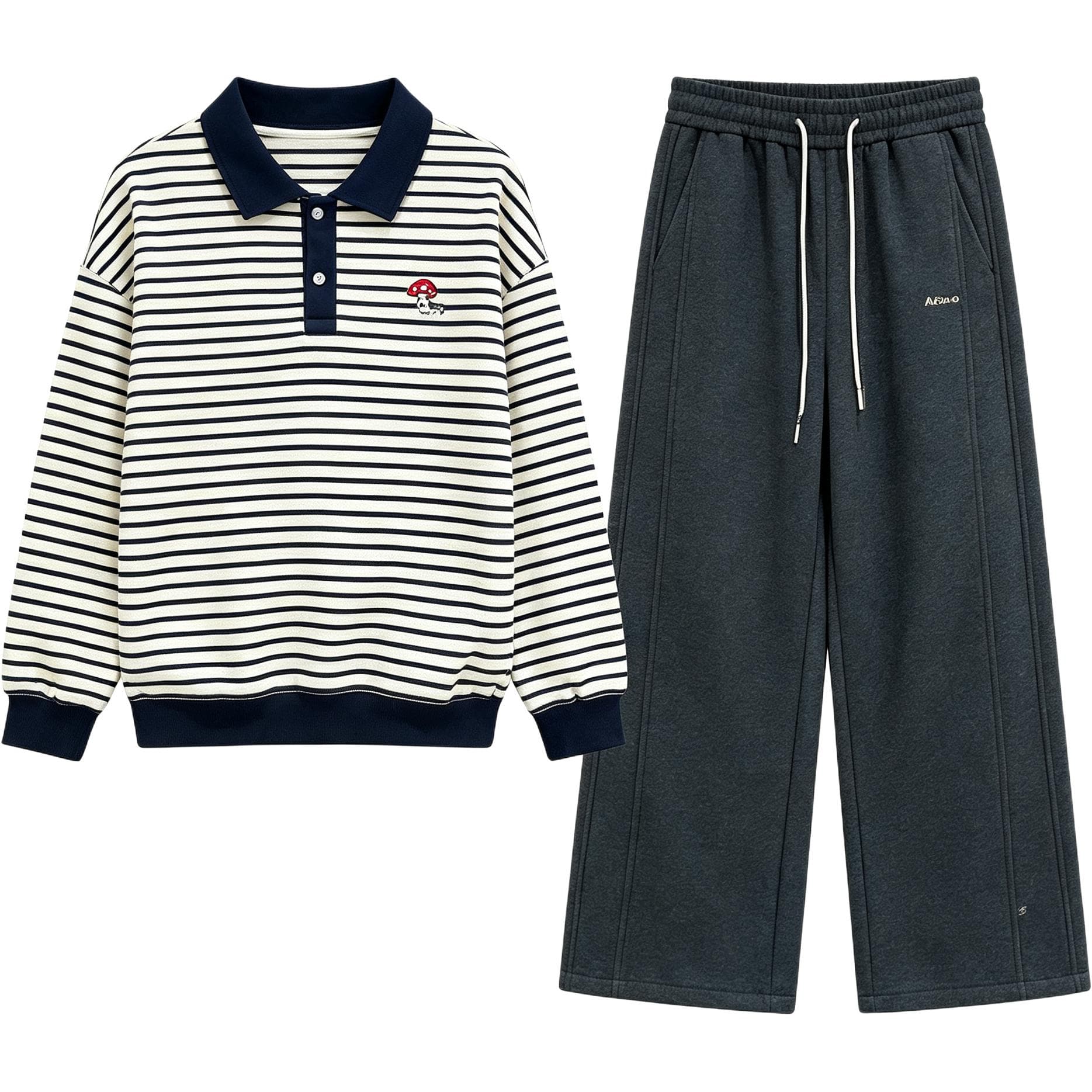 SHIBU 99966 Свитшот + Брюки Kids Повседневный Спортивный Костюм Комплекты - изображение 1