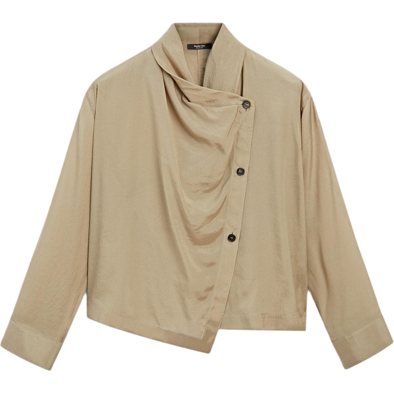 Блузка Massimo Dutti Светло-коричневый Женские Рубашки - изображение 2