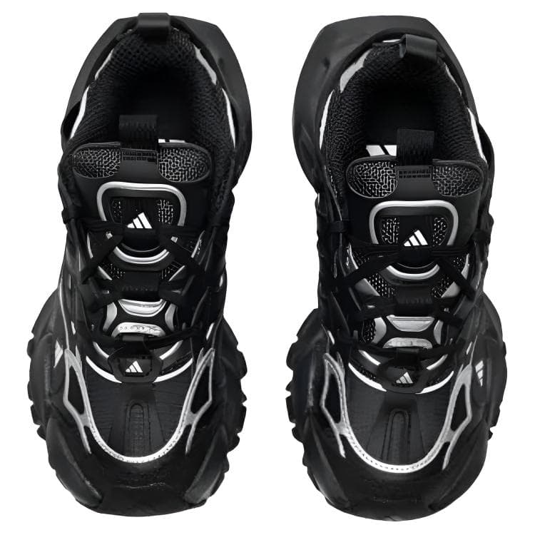 Кроссовки Adidas XLG RUNNER HYBRID массивные кроссовки низкий топ синий белый зеленый унисекс - изображение 3